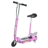 HOMCOM Trotineta Electrica cu Sa pentru Copii, Roz | Aosom Romania