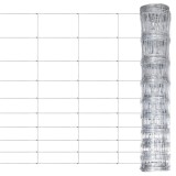 vidaXL Gard de grădină, argintiu, 50x1,2 m, oțel zincat