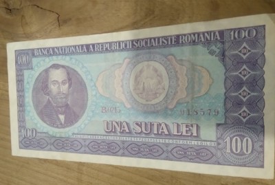 Romania RSR 100 lei 1966 foto