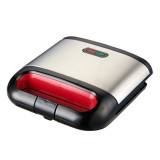 Cumpara ieftin Prajitor de paine Sandwich Elite ESM-1134BR, 800W, Antiaderent, 2 felii, Negru/Inox