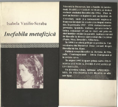 Isabela Vasiliu-Scraba, Inefabila Metafizica foto