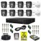 Kit supraveghere Hikvision 8 camere 5MP Microfon Dual Light Lentila 2.8mm, DVR 8 canale 8MP Audio AcuSense, Accesorii montaj, HDD 1TB + Autocolant Rov