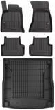 Set Covorase Auto Cauciuc Negro Audi A4 B9 2015&rarr; Allroad Pro Line Tip Tavita 3D 3D407596 + Tavita Portbagaj Negro Audi A4 B9 2015&rarr; Allroad TM405714