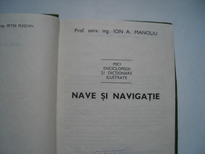 Nave si navigatie - Ion A. Manoliu