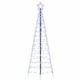 VidaXL Brad de Crăciun LED cu 390 LED albastru 250 cm Fier 42018752