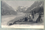 AD 117 C. P. VECHE -LA MER DE GLACE A CHAMONIX -PERSONAJE -FRANTA-STAMPILA 1921, Circulata, Printata