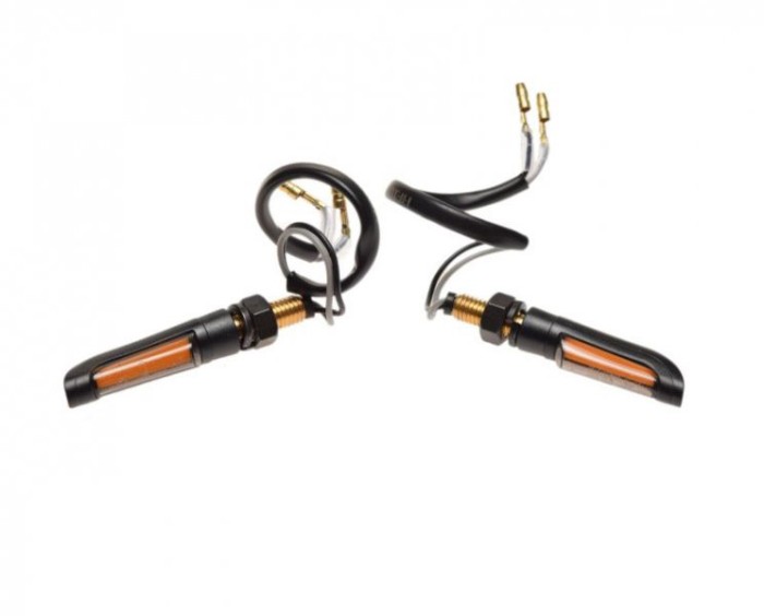 Set 2 lampi semnalizare Mini LED, carcasa plastic, filet prinde M8 Cod Produs: MX_NEW AM1463