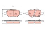 TRW GDB2406 set placute frana,frana disc