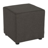 Cumpara ieftin Taburet textil gri-maro Regor 40x40x39 cm