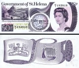 !!! F. RARR : ST. HELENA - 50 PENCE 1979 - P 5 - UNC