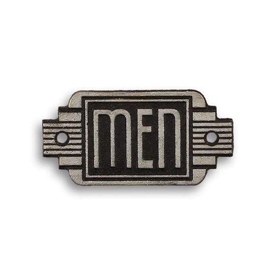 Decoratiune art deco din fonta pentru baia domnilor CS-40