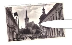 CP Dej, vedere, ocupatia maghiara, animata, circulata 1942, dantelata, stare foarte buna