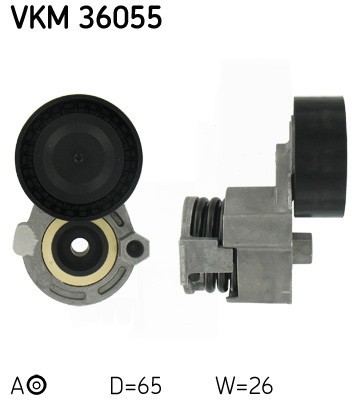 SKF VKM 36055 rola intinzator,curea transmisie foto