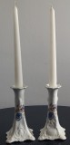 Set doua sfesnice romantice din portelan, doua pozitii de expunere, deosebite
