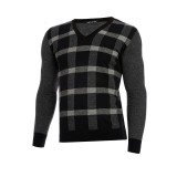 Pulover barbati cu anchior negru slim PL015, 46, 50