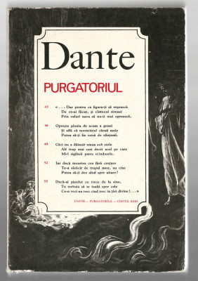 Dante - Divina Comedie - Purgatoriul, Ed. Univers, 1978 foto