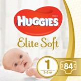 Scutece Elite Soft Marimea 1 pentru 3 - 5kg, 84 bucati, Huggies