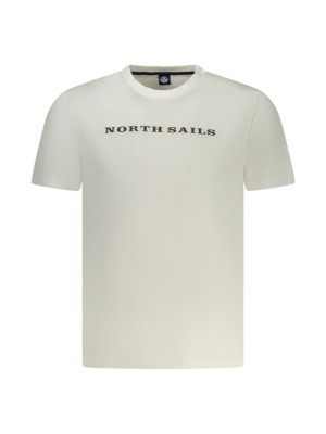 Tricou barbati, cu imprimeu cu text, Regular fit, Alb, S foto