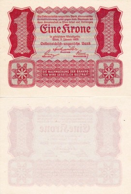 AUSTRIA 1 krone 1922 UNC!!! foto