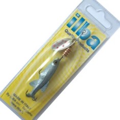 Lingura rotativa Ilba Tondo cu Shad Nr.1 Silver/Red, 5g foto