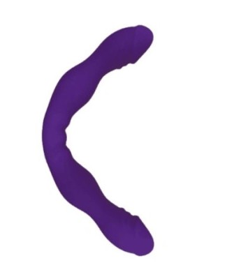 Dildo Dublu Bendable, Silicon Matasos, Mov, 28 cm, Passion Labs foto