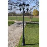 Felinar Brighton cu 3 brațe 230 cm Verde &icirc;nchis/Negru