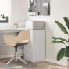 VidaXL Bufet cu sertar Alb 38 x 34.5 x 75 cm Lemn compozit