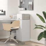 vidaXL Bufet cu sertar Alb 38 x 34.5 x 75 cm Lemn compozit