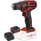 Einhell TC-CD 18/35 Li PXC + Starter Kit - Masina de gaurit si insurubat 35 Nm + Set 1 acumulator si incarcator Li-Ion 18 V 4 Ah