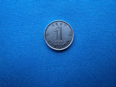 1 CENTIMES 1967 FRANTA foto