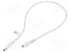 Cablu alimentare DC, DC 4,8/1,7 mufa, DC 5,5/2,1 soclu, alb, 0,5m, WEST POL - P48-C21-C100-050WH