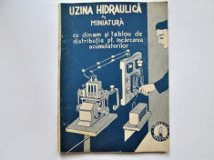 Carte tehnica: Uzina Hidraulica in Miniatura , din 1947 foto