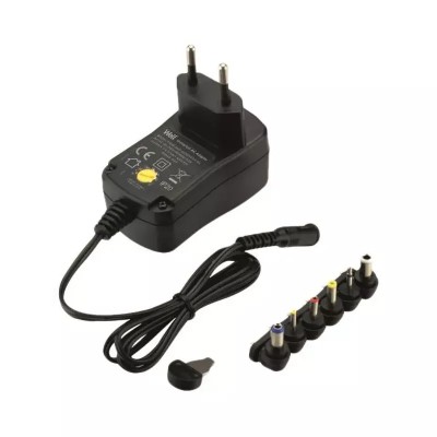 Alimentator universal in comutatie Well 600mA 3V /4.5V /5V /6V /7.5V /9V /12V +6 mufe PSUP-SMP-600MA/6T/2-WL foto