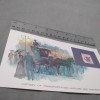 CARD SUVENIR CU TMBRU /E MAI MARE CA CP / USA