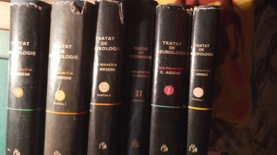 C arseni ,tratat de neurologie,vol 1+2( I+ii)+3(i+ii)+5/ 6vol foto