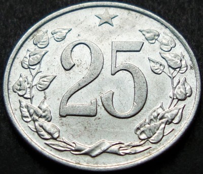 Moneda 25 HALERU - RS CEHOSLOVACIA, anul 1963 *cod 1025 foto