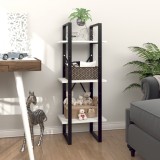 Cumpara ieftin Bibliotecă cu 3 rafturi, alb, 40x30x105 cm, PAL