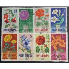 Romania 1964 - Flori de grădină, serie stampilata