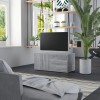 Comoda TV Gossi, Gri Sonoma, 80x34x36 cm, Lemn Compozit, Dulap TV, Suport TV Living