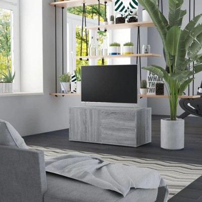 Gossi comoda tv, gri sonoma, 80x34x36 cm, lemn compozit foto