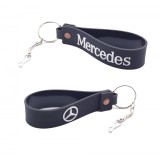Breloc chei auto din Softpvc tip Mercedes 100x20mm