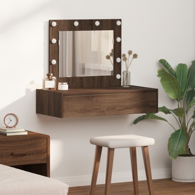 vidaXL Masă de Machiaj cu sertar Maro 83 x 40 x 70 cm Lemn compozit 865232 foto