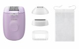Epilator PHILIPS Seria 4000 BRE257 00, 2 setari de viteza, Cap de epilare lavabil, 4 accesorii, Lila, L x A x I (mm) 50x120x145