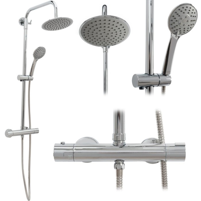 Set dus cu termostat CALANI DAYTON CHROME