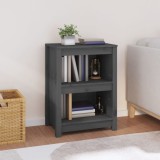 Gossi biblioteca, gri, 50x35x68 cm, lemn masiv de pin