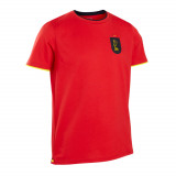 Tricou Fotbal FF100 Replica Belgia 2024 Roșu Copii, Kipsta