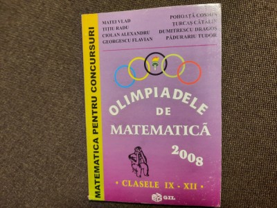Olimpiadele de matematica 2008 Clasele 9--12 MATEI VLAD foto