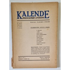 KALENDE , PREOCUPARI LITERARE , ANUL II , NUMARUL 3 , MARTIE , 1943