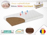 Saltea MyKids Fibra De Cocos Integral 140x70x10 Husa Bumbac Matlasat GreatGoods Plaything
