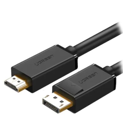 CABLU video Ugreen, &amp;quot;DP101&amp;quot; DP (T) la HDMI (T), rezolutie maxima 4K UHD (3840 x 2160) la 30 Hz, conectori auriti, 1.5m, negru &amp;quot;10239&amp;quot; (timbru verde 0. foto